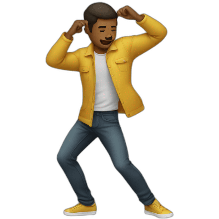 homme qui dab emoji