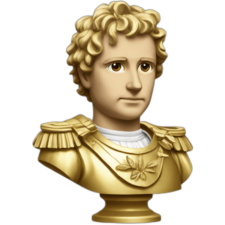 Laurel wreath napoleon golden statue emoji