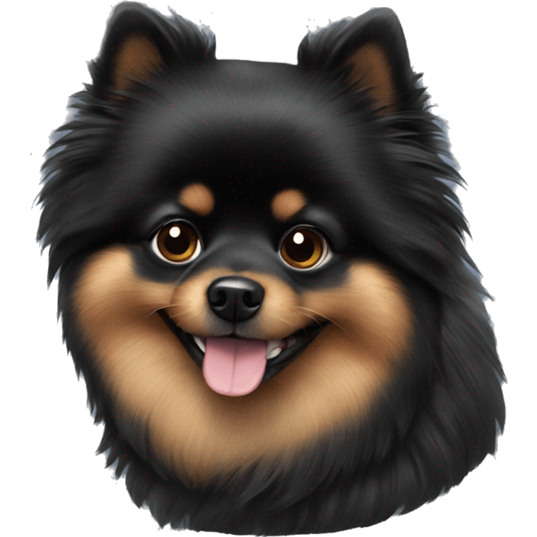 Black Pomeranian  emoji