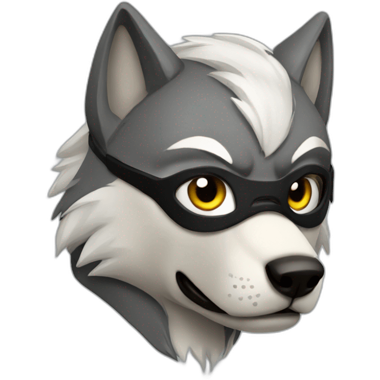 superhero wolf emoji