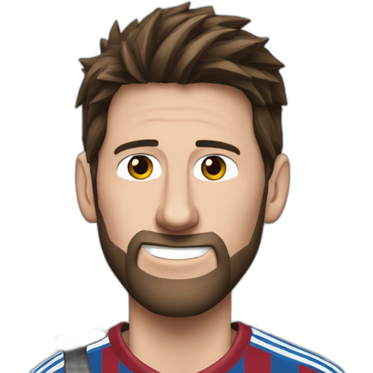 Realistic-Messi-with-a-knife emoji