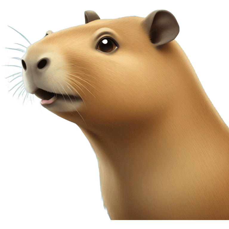 Shocked capybara emoji