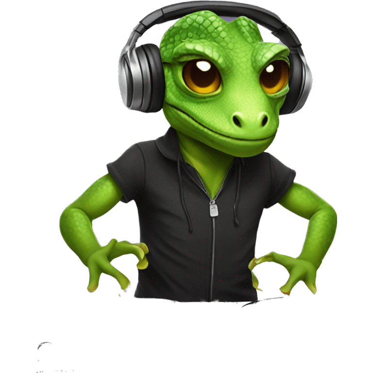 Lizard djing emoji