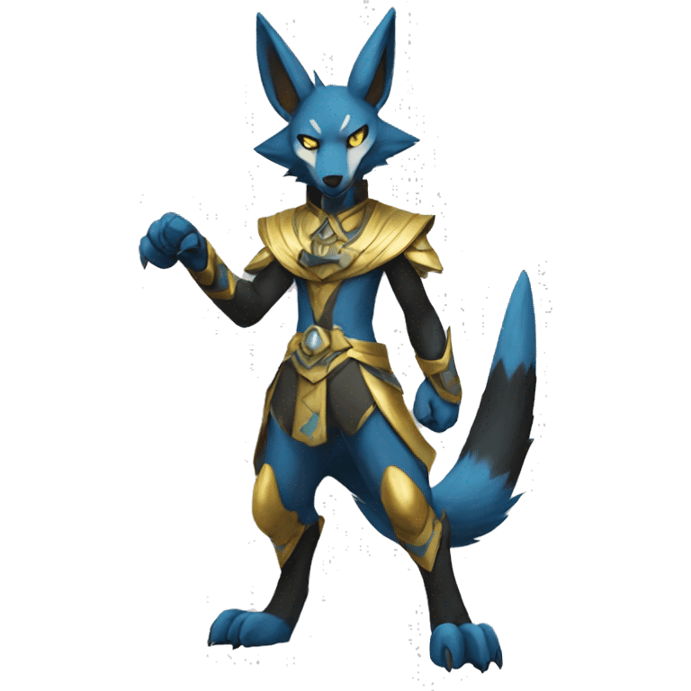 Lucario-Anubis-Zeraora full body emoji