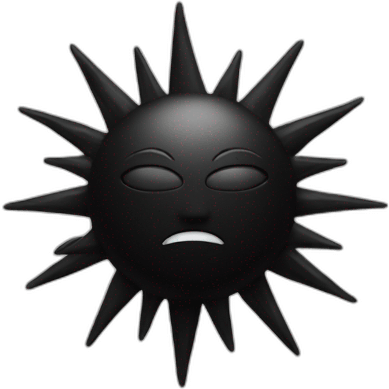 black sun emoji