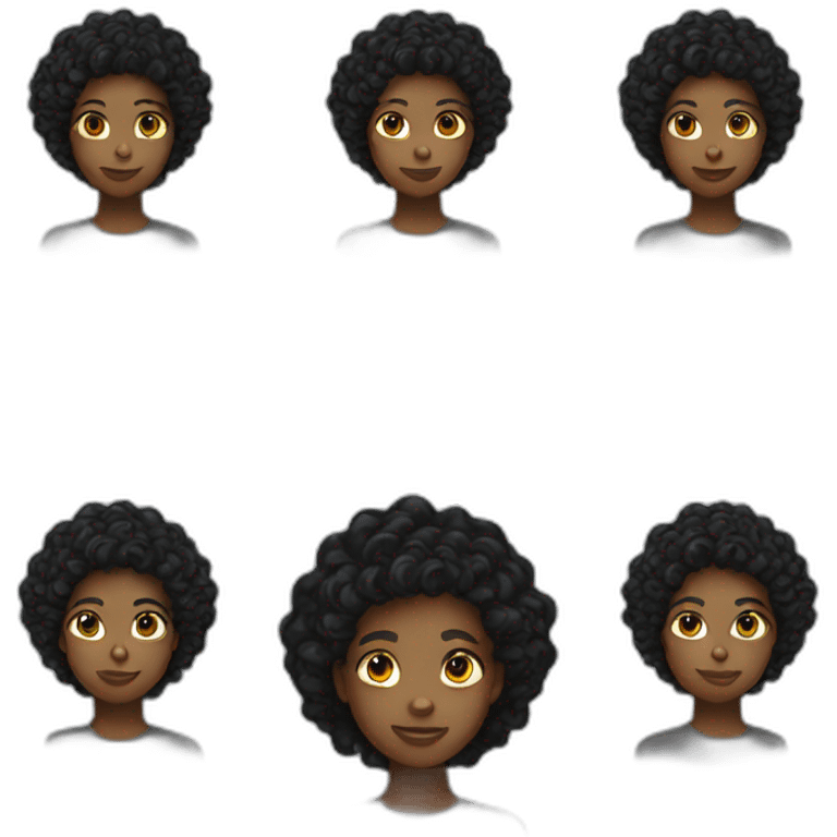 black teen with waves emoji