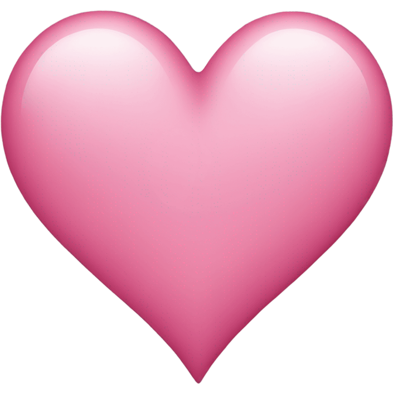 A pink heart  emoji