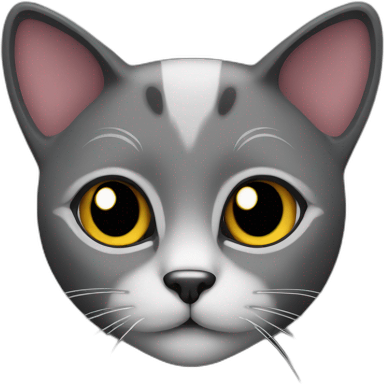 black female cat left face emoji