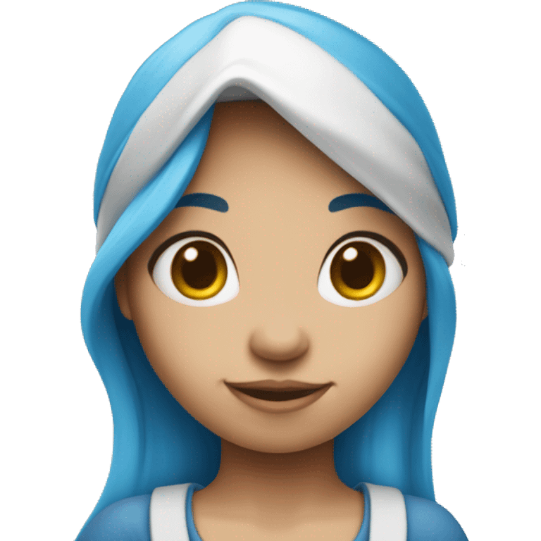 Girl Smurf  emoji