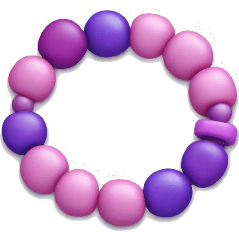 Pink and purple bracelet  emoji