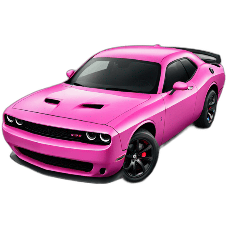 Pink Dodge hellcat emoji