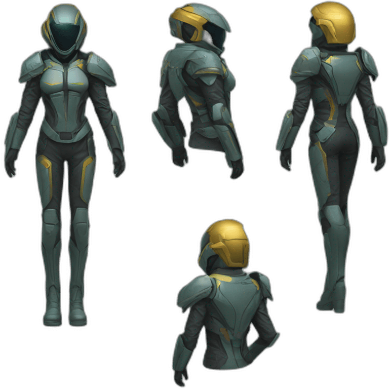 futuristic Galactic Vanguard Jackets armored emoji