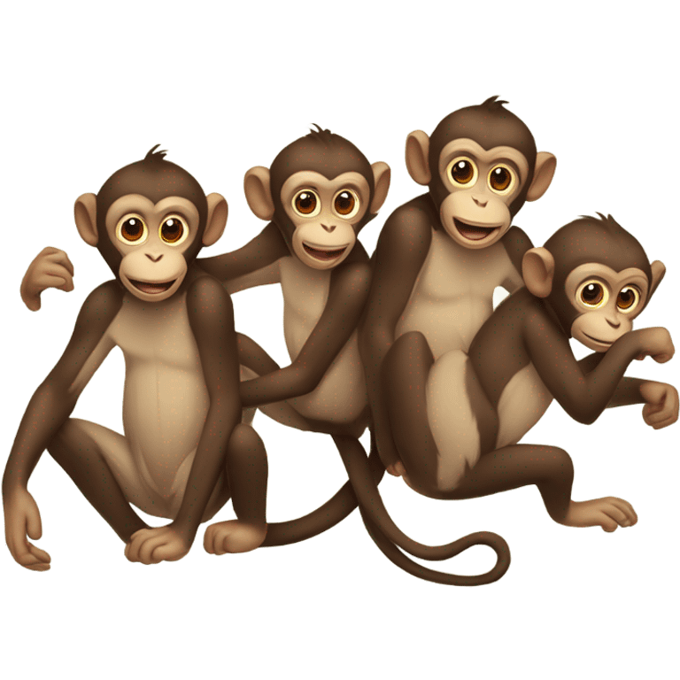 Group of monkeys  emoji