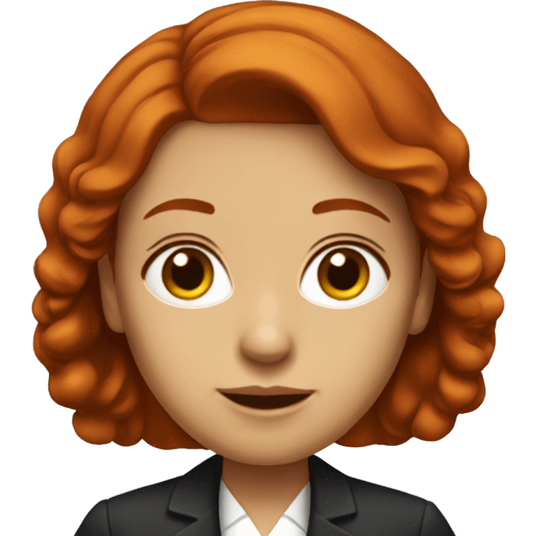 redhead lawyer woman emoji