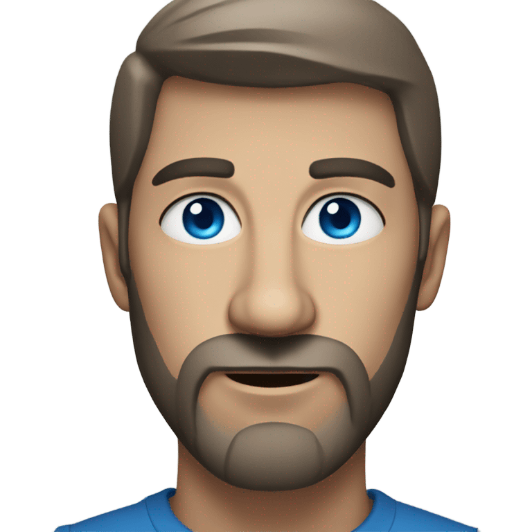 blue eyed bearded portrait emoji