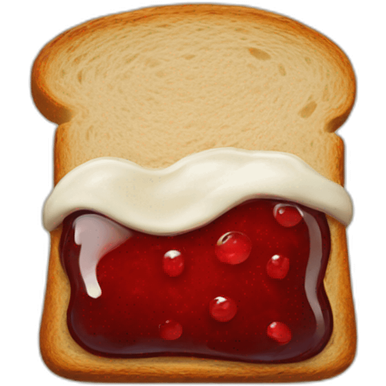 Jam on a bread emoji