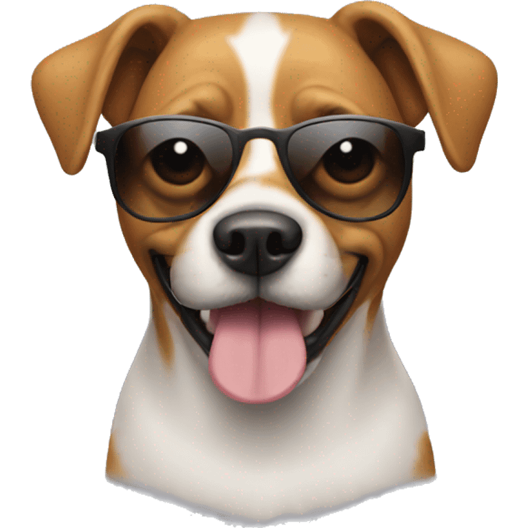 Dog with sunglasses  emoji