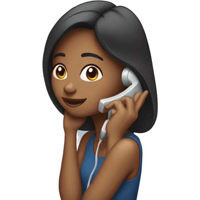 girl on the phone emoji