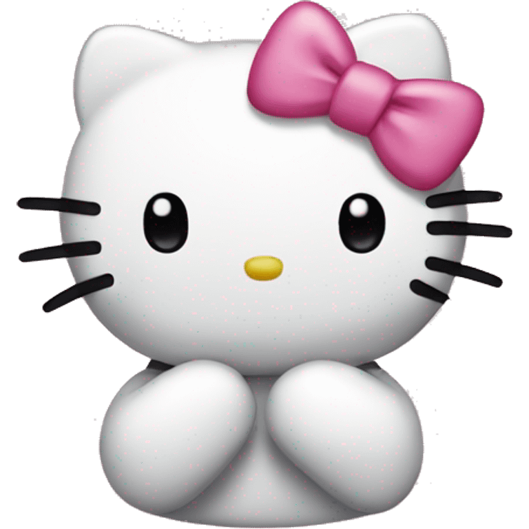 Hello kitty with bow emoji