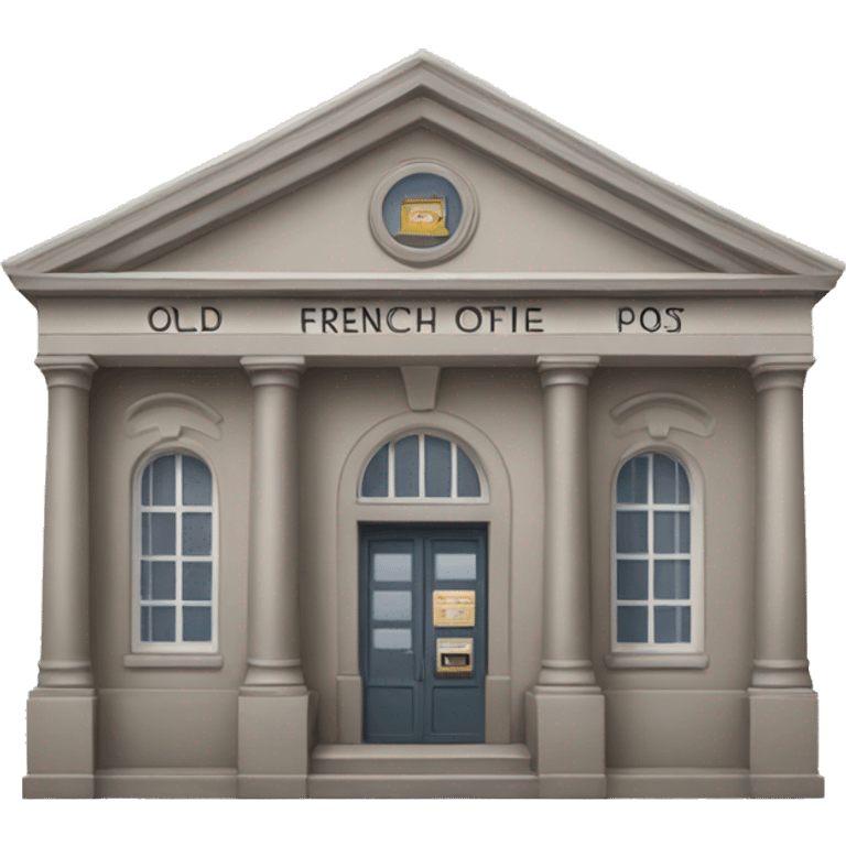 old colonial french post office emoji