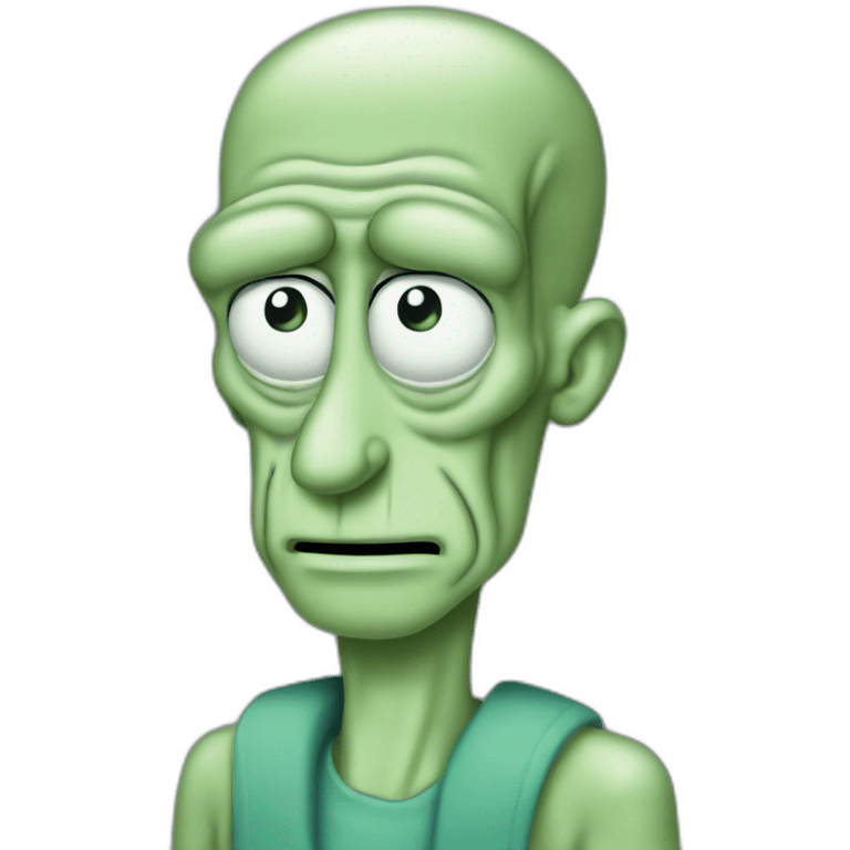 handsome squidward emoji