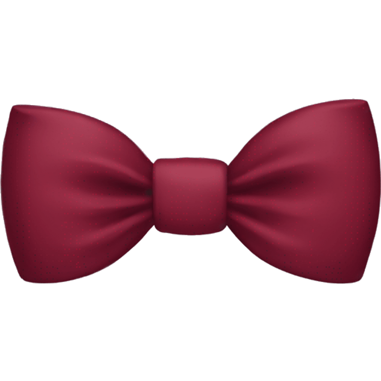 Burgundy bow emoji