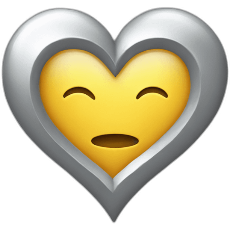 silver heart emoji