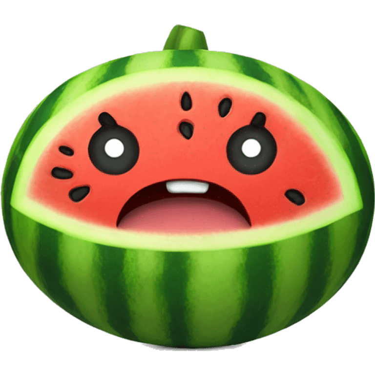 Angry watermelon  emoji