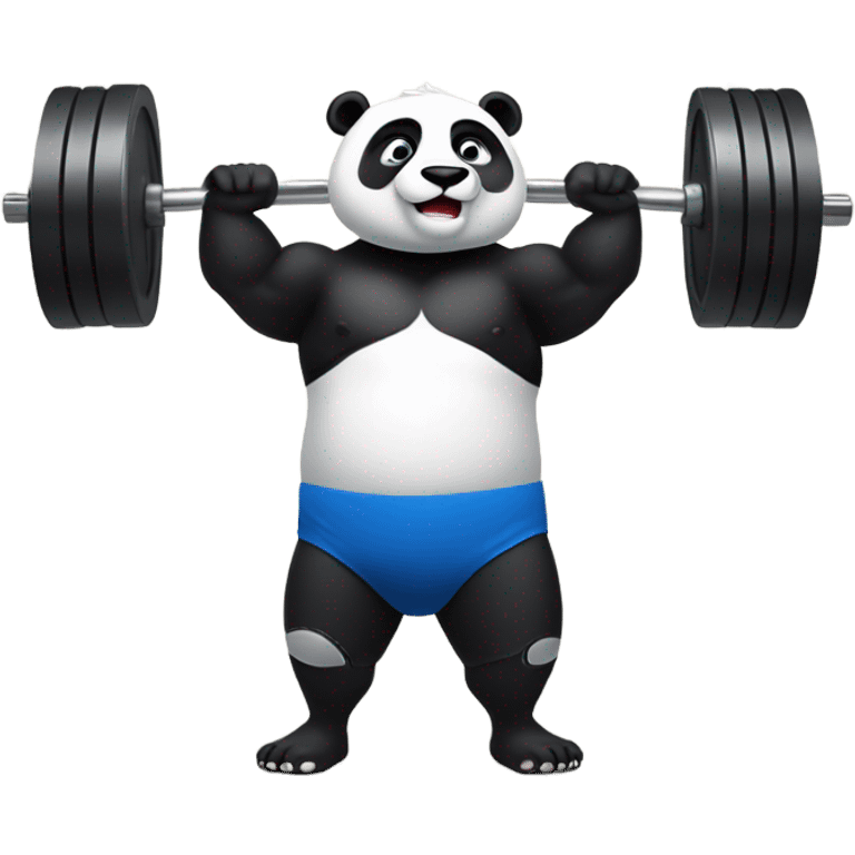 Panda jacked at the gym emoji