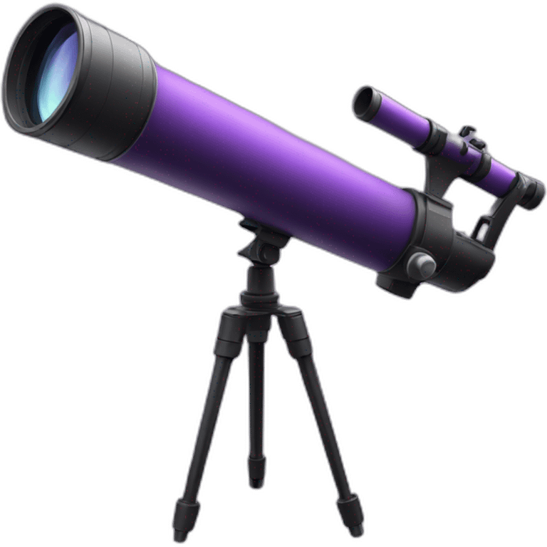 purple telescope emoji