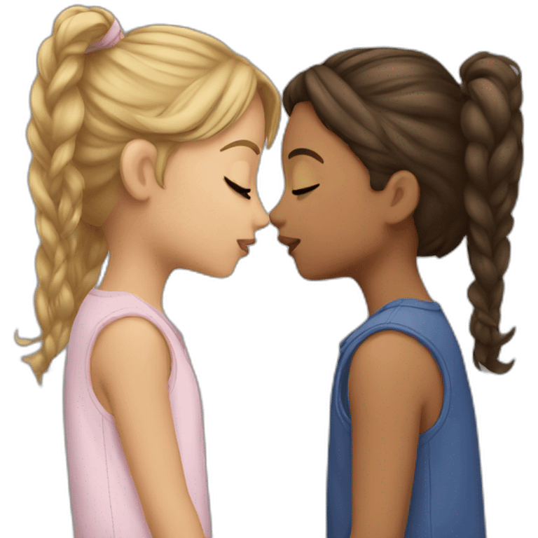 Girl kiss girl emoji