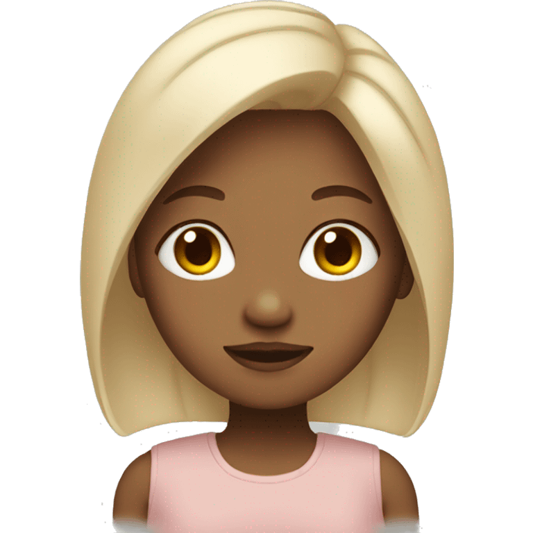 girl with beige hair emoji