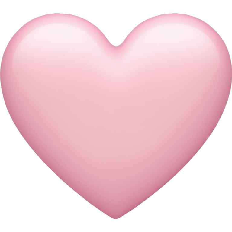 pastel pink heart  emoji