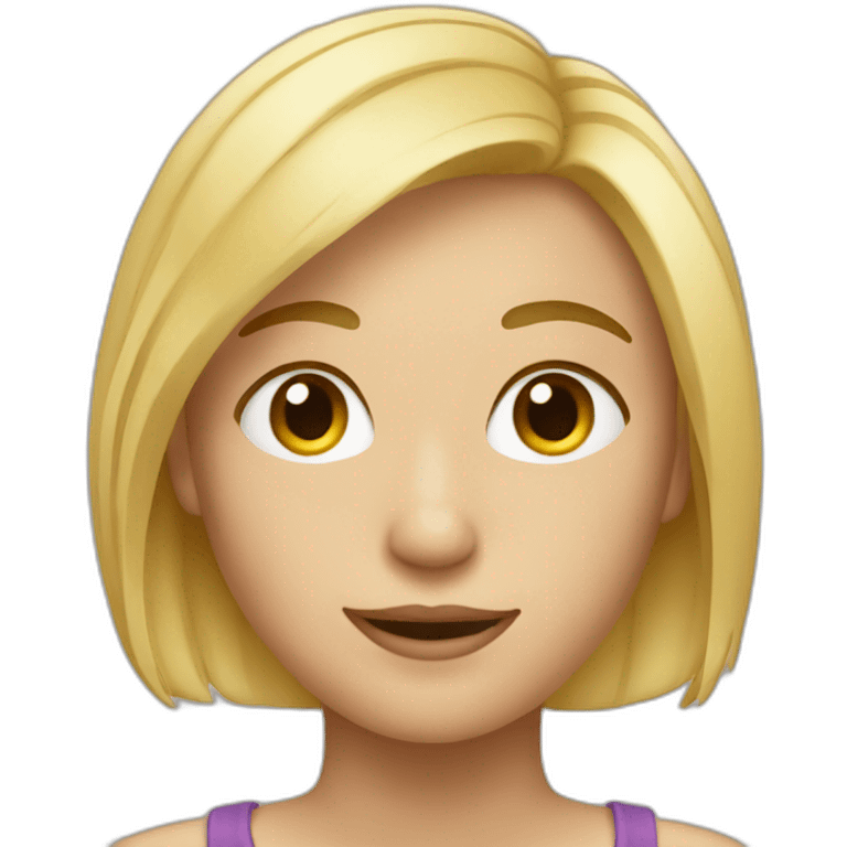 A blond short haird emoji