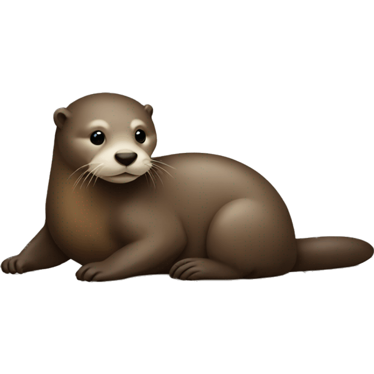 otter sitting on a sofa emoji