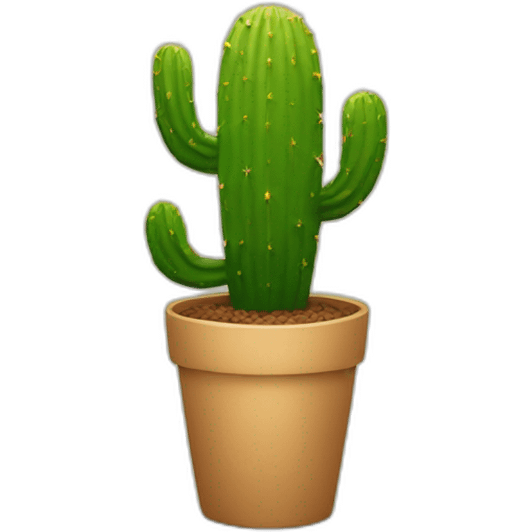 a cup shaped like a cactus emoji