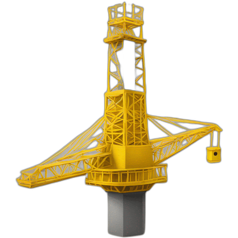 yellow crane tower detail top emoji