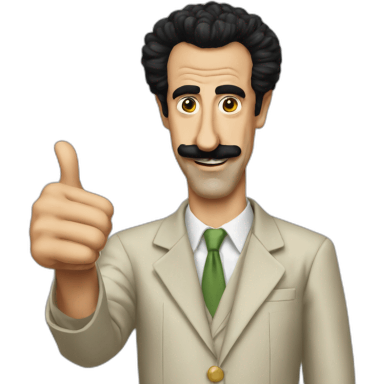 borat nice thumbs up emoji