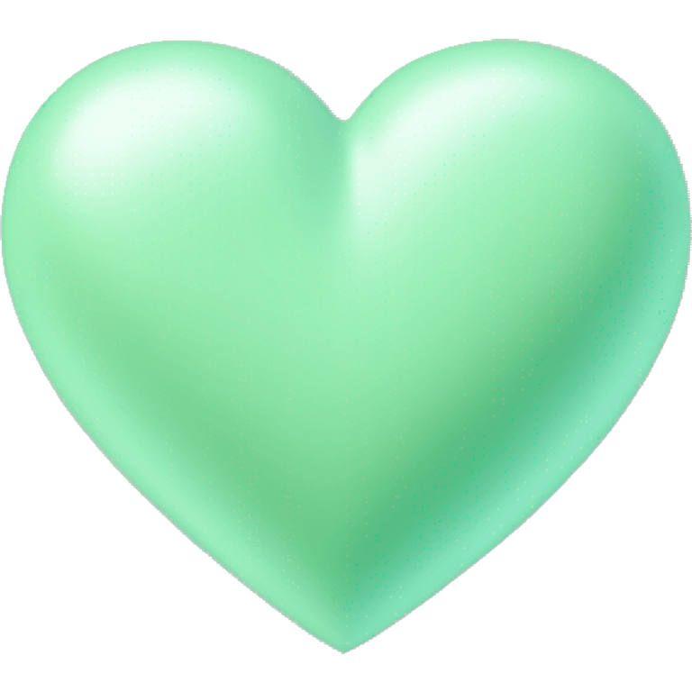 Pastel green heart  emoji