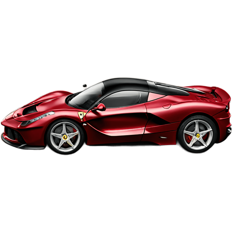 Burgundy Ferrari La Ferrari  emoji