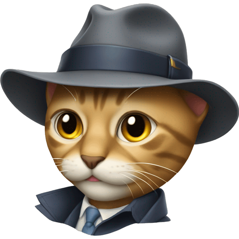 cat detective emoji