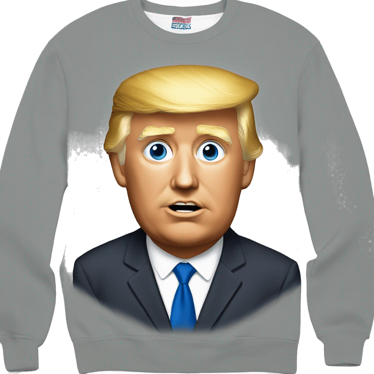 Trump with daddy’s home sweatshirt emoji