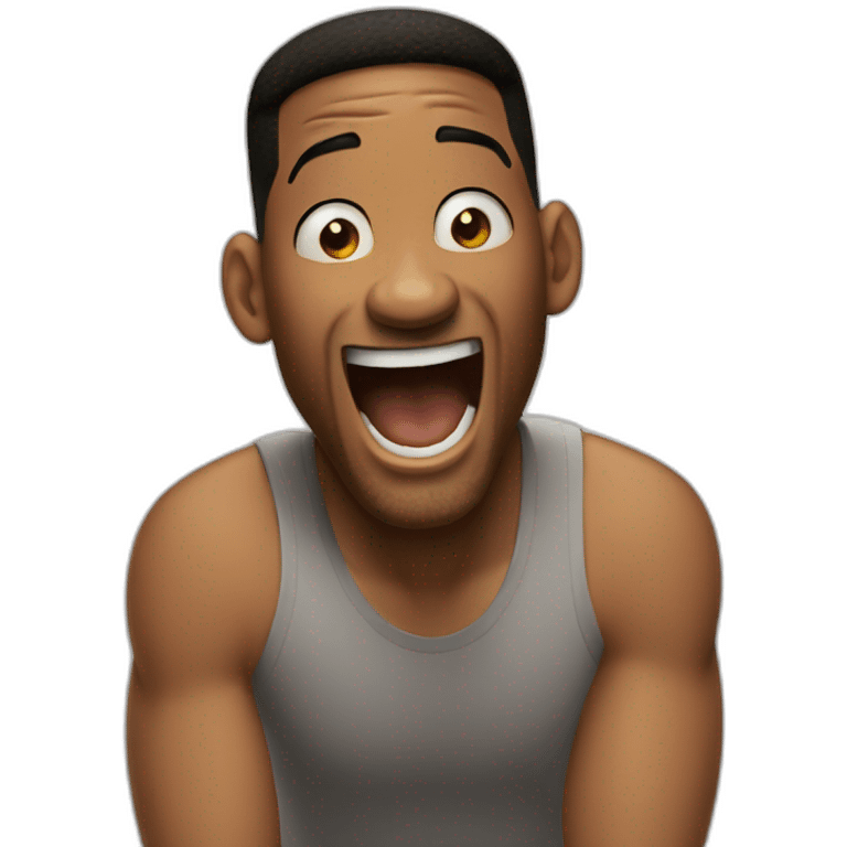 Happy shocked will smith emoji