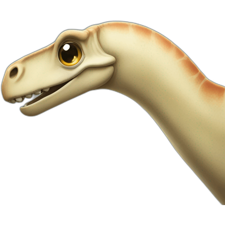 Brontosaurus winking right eye emoji