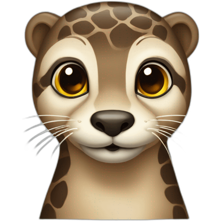 Loutre dans girafe emoji