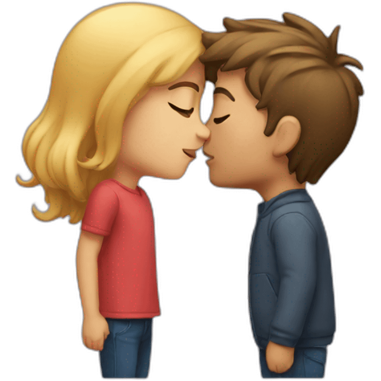 Kissing boyfriend  emoji