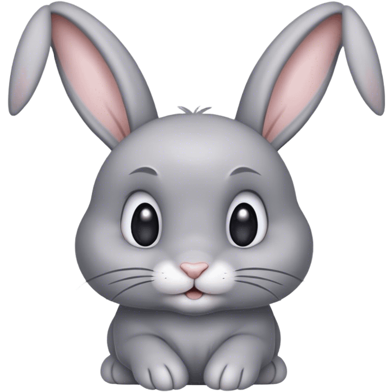 gray bunny  emoji