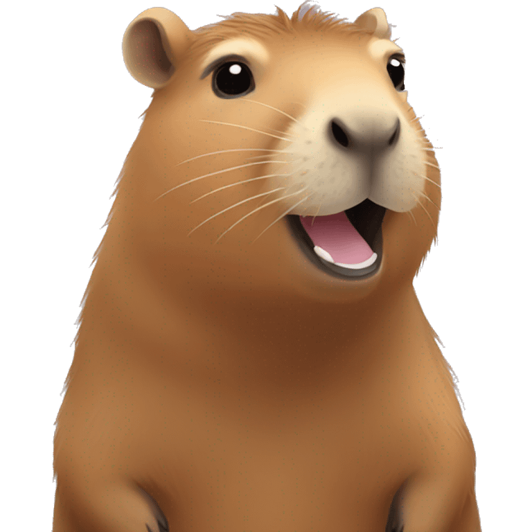 capybara saying hello emoji