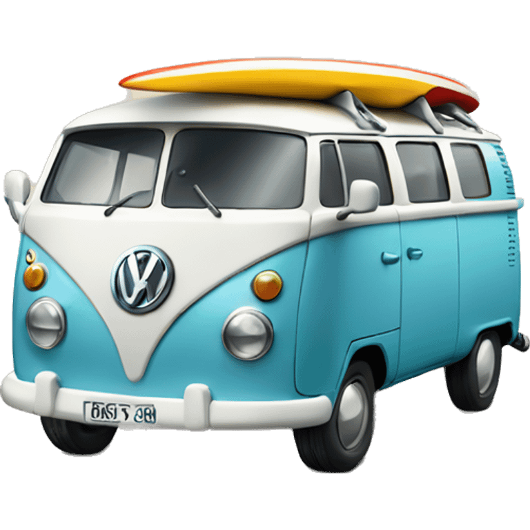 Surf board top Volkswagen  emoji