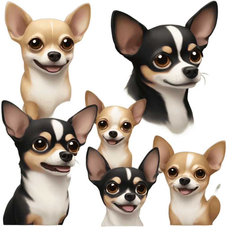 Wild pack of chihuahuas  emoji